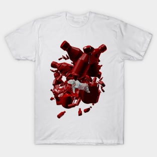 Polar Bear in Plastic Iceberg - Red T-Shirt